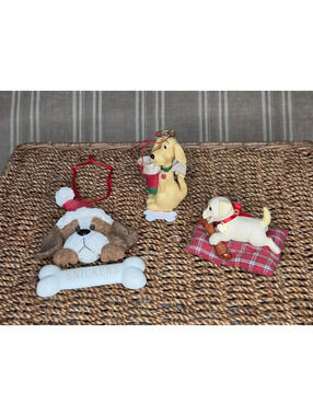Puppy Ornament Set of 3